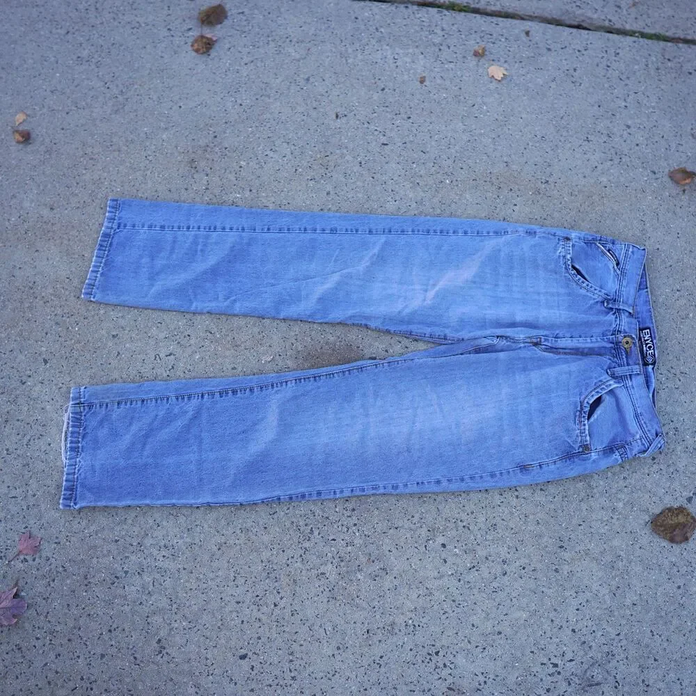 Vintage Enyce Jeans W34 Straight Leg Y2K Streetwear 100% Cotton Embroidered
